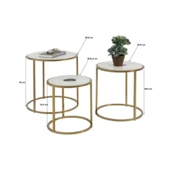 KARE Design Beistelltisch Limbo (3/Set) O45Cm- Tische