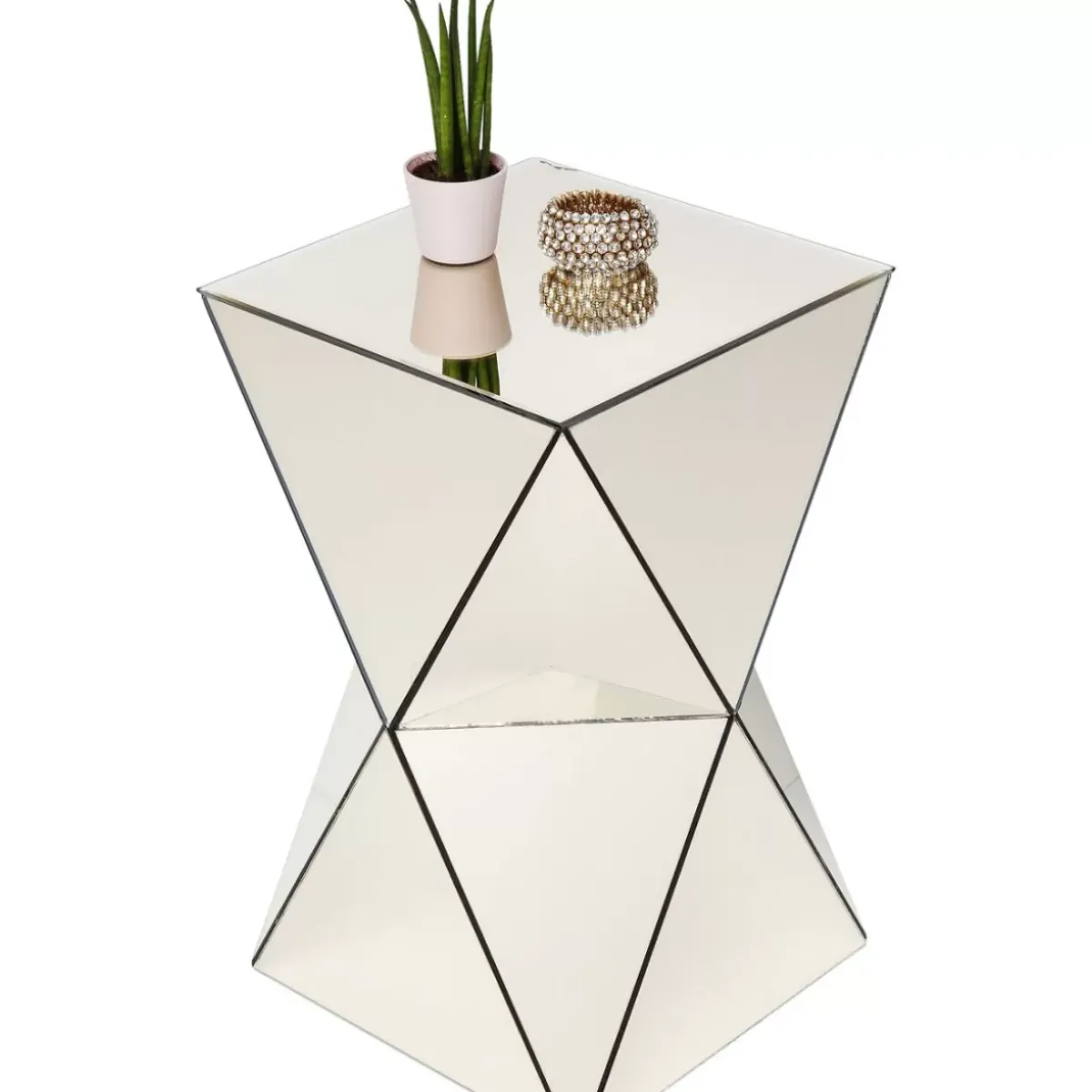 KARE Design Beistelltisch Luxury Triangle Champagne- Tische