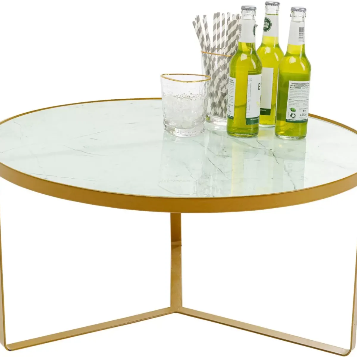 KARE Design Beistelltisch Marble Gold O55- Tische