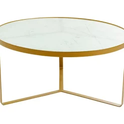 KARE Design Beistelltisch Marble Gold O55- Tische
