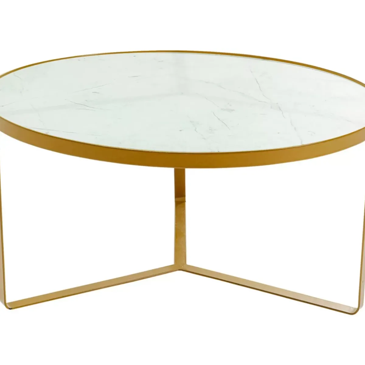 KARE Design Beistelltisch Marble Gold O55- Tische