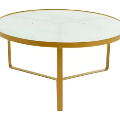 KARE Design Beistelltisch Marble Gold O55- Tische