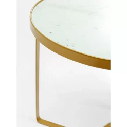 KARE Design Beistelltisch Marble Gold O45- Tische