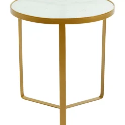 KARE Design Beistelltisch Marble Gold O45- Tische