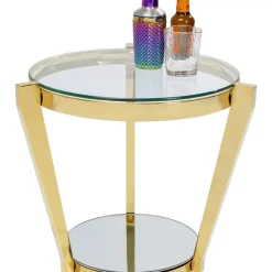 KARE Design Beistelltisch Monocolo Gold O50Cm- Tische