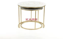 KARE Design Beistelltisch Mystic Round Klein (2/Set) O61Cm- Tische