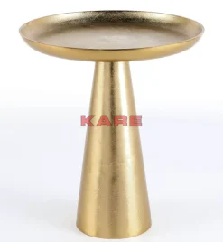 KARE Design Beistelltisch Plateau Uno Messing O45Cm- Tische