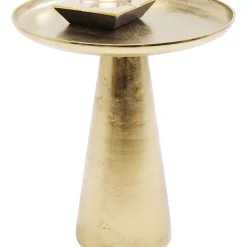 KARE Design Beistelltisch Plateau Uno Messing O45Cm- Tische