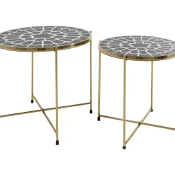KARE Design Beistelltisch Priya Schwarz (2/Set)- Tische