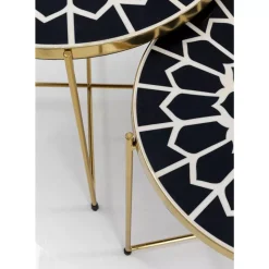 KARE Design Beistelltisch Priya Schwarz (2/Set)- Tische