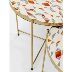 KARE Design Beistelltisch Priya Weis (2/Set)- Tische