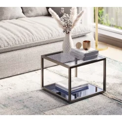 KARE Design Beistelltisch Quadro Schwarz 50X50Cm- Tische