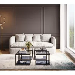 KARE Design Beistelltisch Quadro Schwarz 50X50Cm- Tische