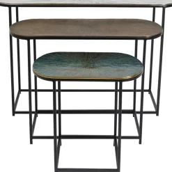 KARE Design Beistelltisch Ray Oval (3/Set)- Tische