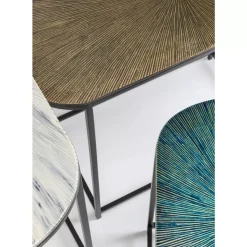 KARE Design Beistelltisch Ray Oval (3/Set)- Tische