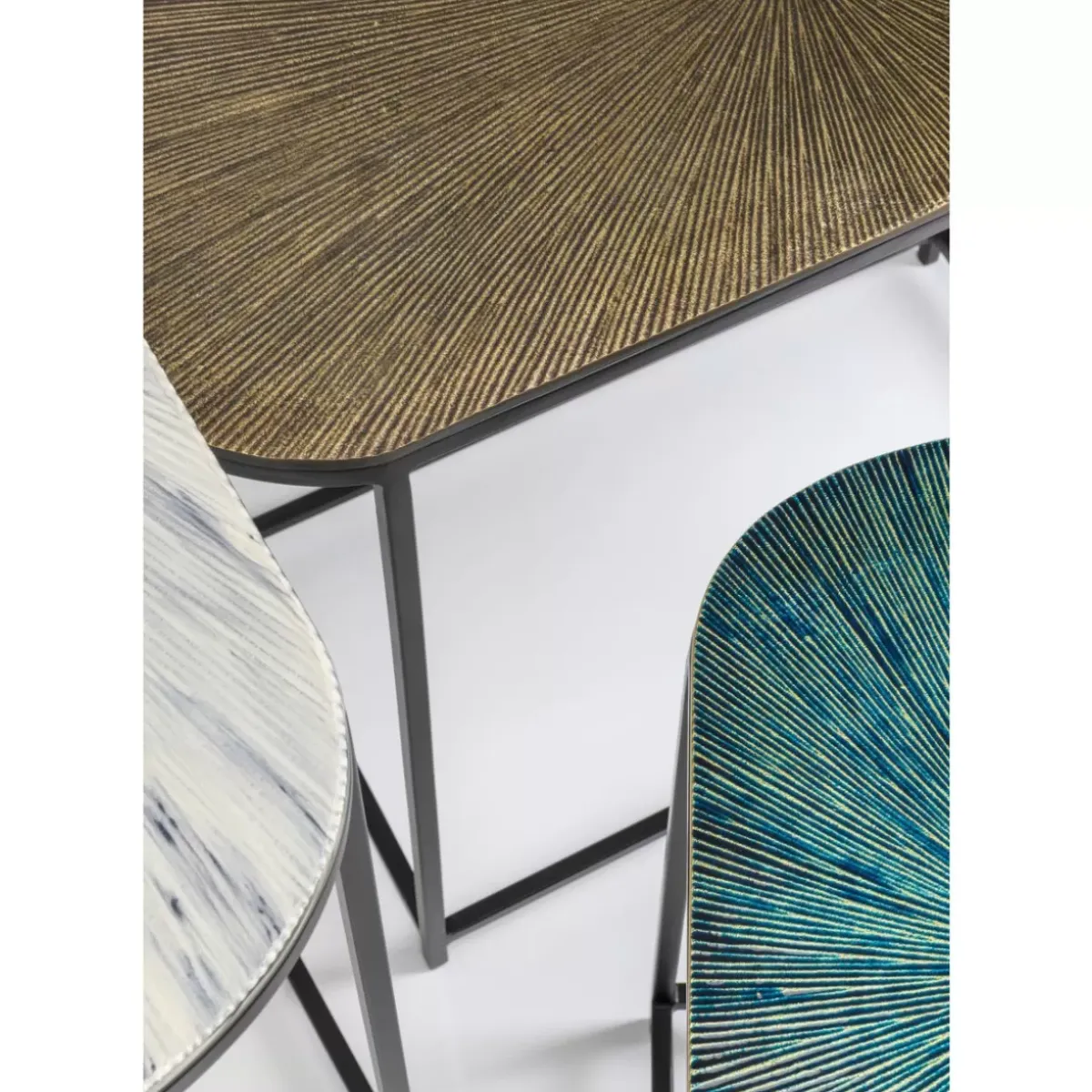 KARE Design Beistelltisch Ray Oval (3/Set)- Tische