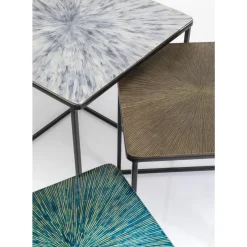 KARE Design Beistelltisch Ray Square (3/Set)- Tische