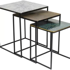 KARE Design Beistelltisch Ray Square (3/Set)- Tische