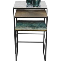 KARE Design Beistelltisch Ray Square (3/Set)- Tische