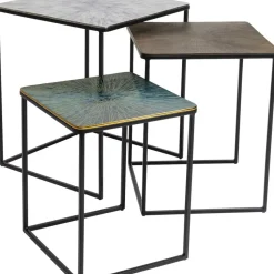 KARE Design Beistelltisch Ray Square (3/Set)- Tische