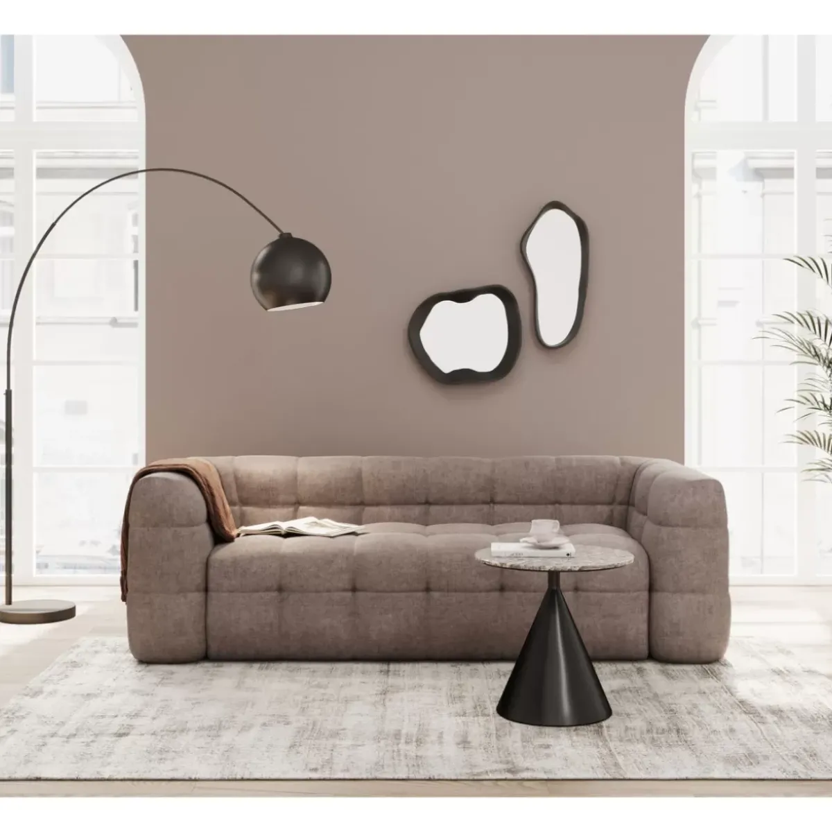 KARE Design Beistelltisch Rita Schwarz O50Cm- Tische