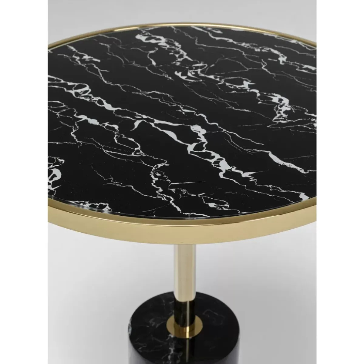 KARE Design Beistelltisch San Remo Base Schwarz O46Cm- Tische