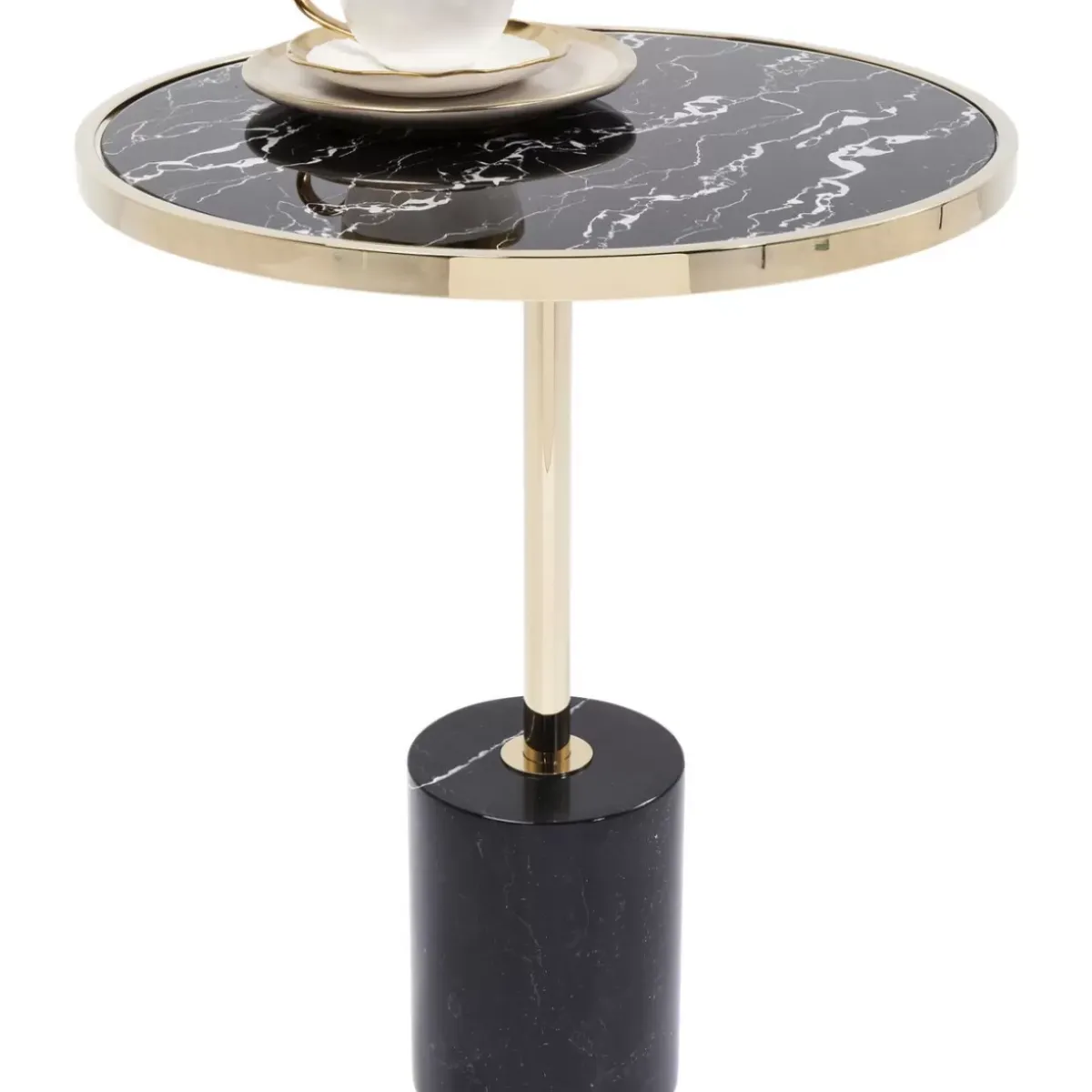 KARE Design Beistelltisch San Remo Base Schwarz O46Cm- Tische