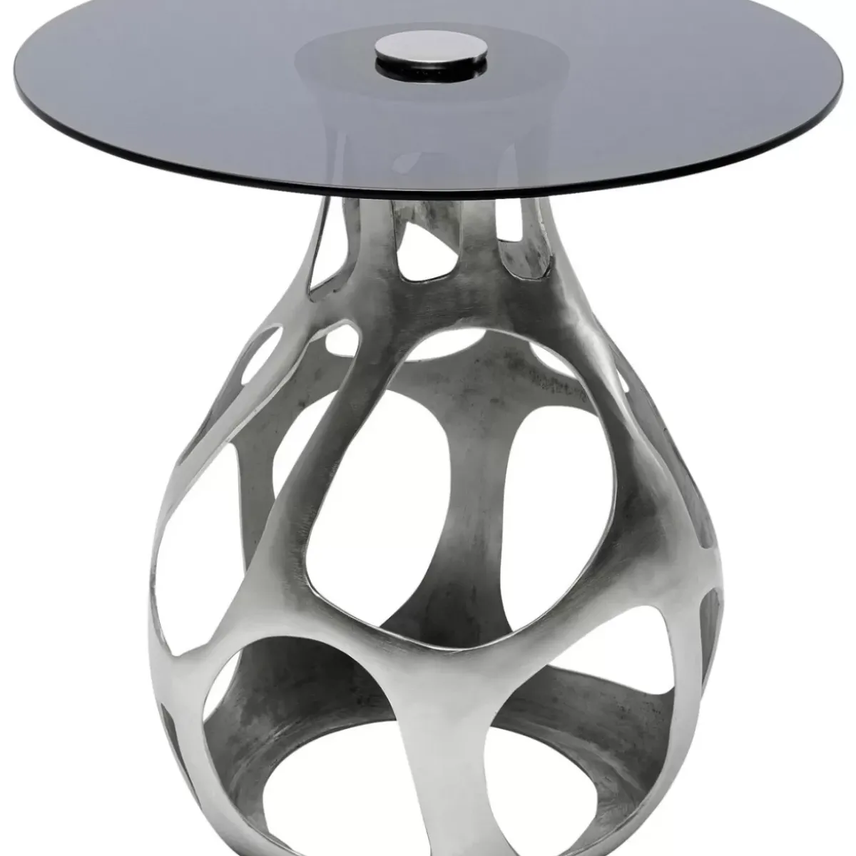 KARE Design Beistelltisch Volcano Silber O60Cm- Tische
