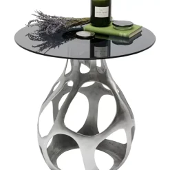 KARE Design Beistelltisch Volcano Silber O60Cm- Tische