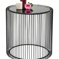 KARE Design Beistelltisch Wire Schwarz (2/Set) O44Cm- Tische