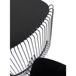 KARE Design Beistelltisch Wire Triangle Schwarz (2/Set)- Tische