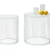 KARE Design Beistelltisch Wire White (2/Set) O44Cm- Tische