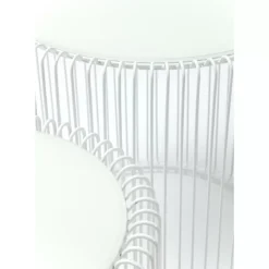 KARE Design Beistelltisch Wire White (2/Set) O44Cm- Tische