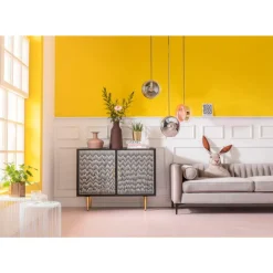 KARE Design Beistelltisch Wire White (2/Set) O44Cm- Tische