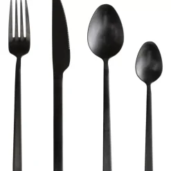 KARE Design Besteck Gloria Matt Schwarz (16-Tlg.)- Geschirr & Tischaccessoires