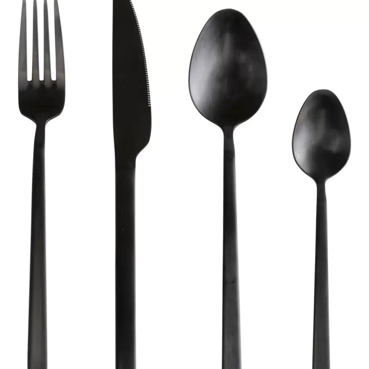 KARE Design Besteck Gloria Matt Schwarz (16-Tlg.)- Geschirr & Tischaccessoires