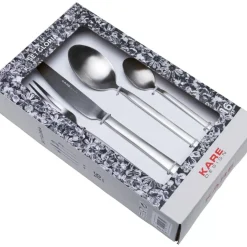 KARE Design Besteck Gloria Matt Silber (16-Tlg.)- Geschirr & Tischaccessoires