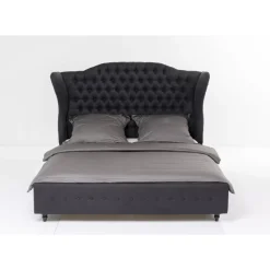KARE Design Bett City Spirit Graphit 160X200Cm- Betten