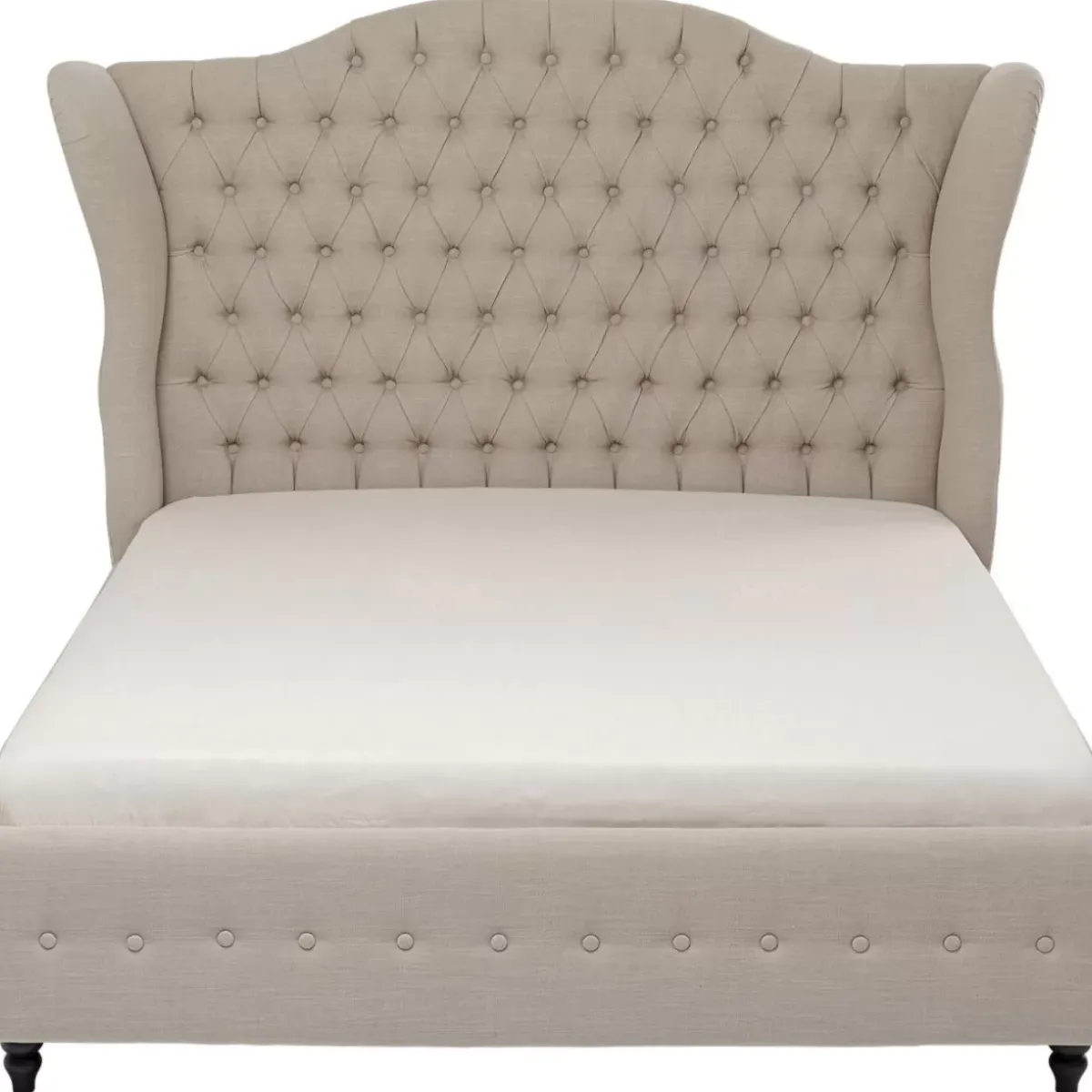 KARE Design Bett City Spirit Linen Natural 160X200Cm- Betten