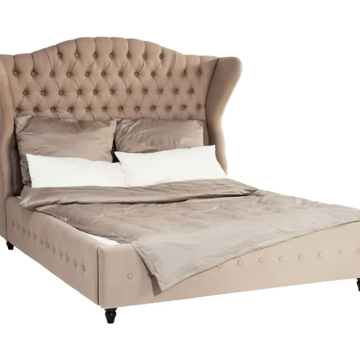 KARE Design Bett City Spirit Linen Natural 160X200Cm- Betten