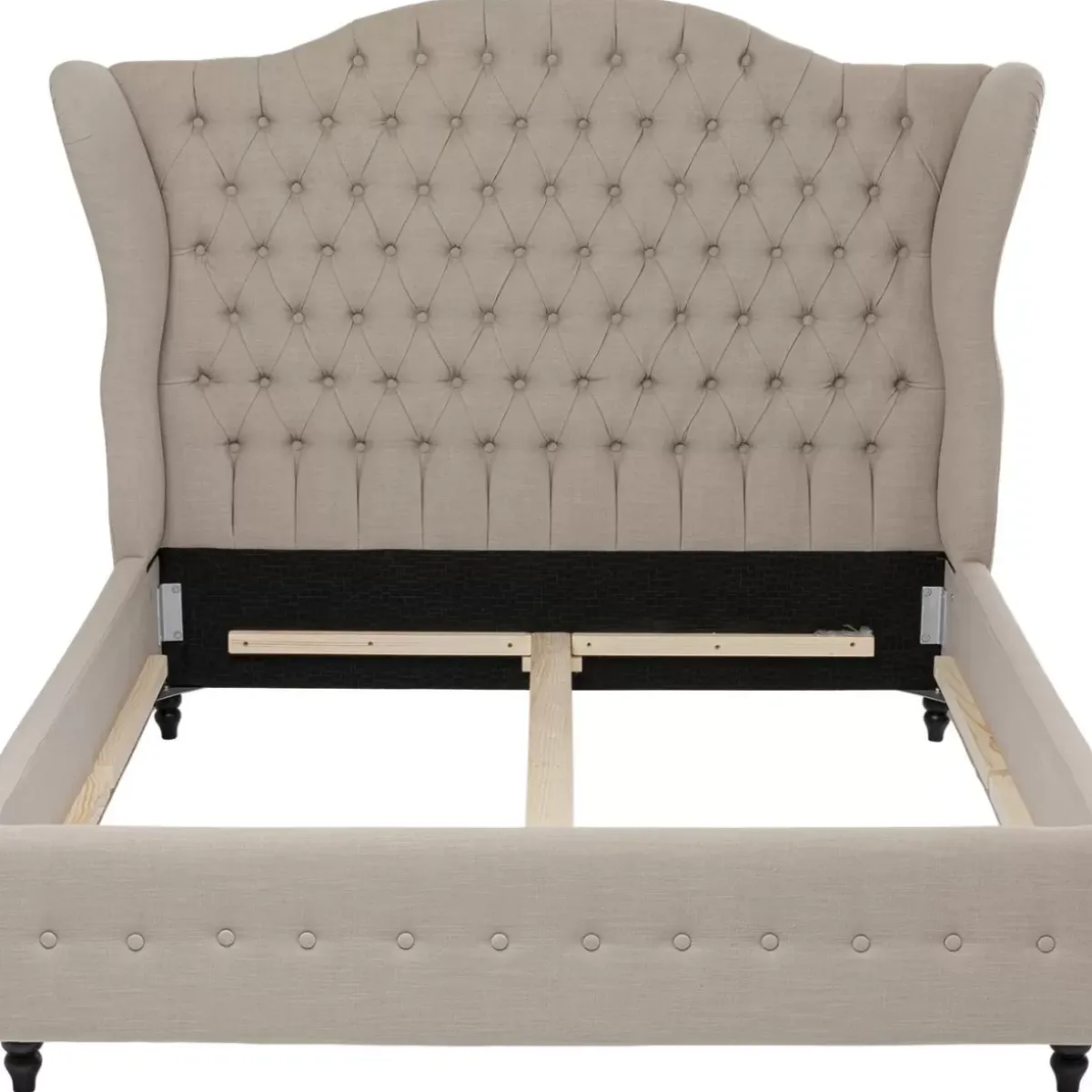 KARE Design Bett City Spirit Linen Natural 160X200Cm- Betten