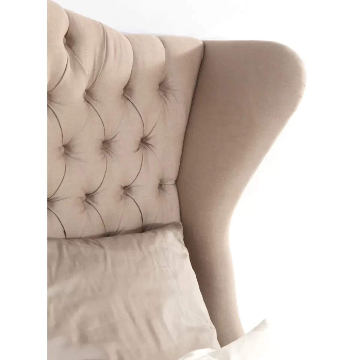 KARE Design Bett City Spirit Linen Natural 160X200Cm- Betten