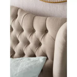 KARE Design Bett City Spirit Linen Natural 160X200Cm- Betten