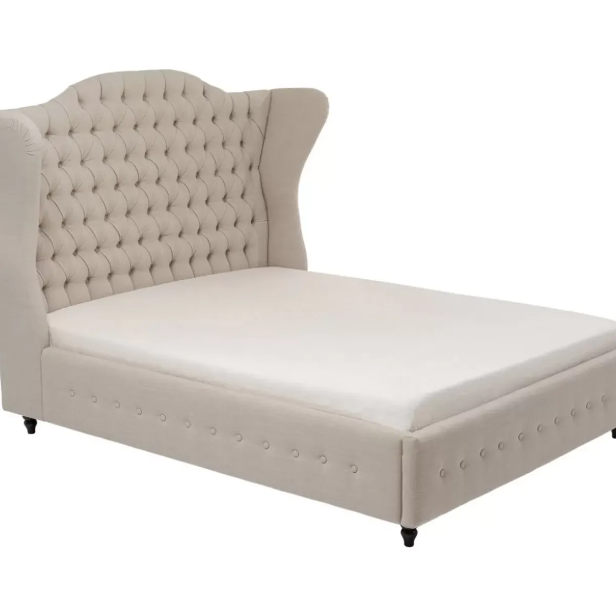 KARE Design Bett City Spirit Linen Natural 160X200Cm- Betten