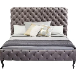 KARE Design Bett Desire Hoch Silbergrau 160X200 Cm- Betten