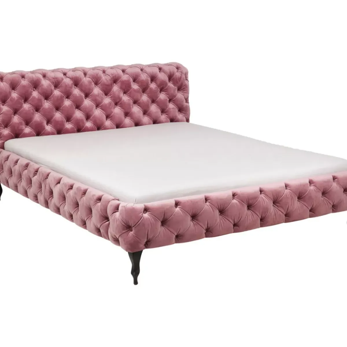 KARE Design Bett Desire Velvet Rose 180X200Cm- Betten