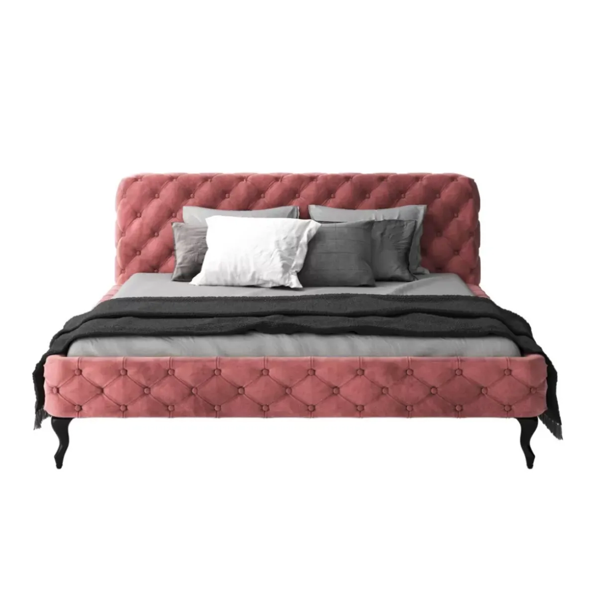 KARE Design Bett Desire Velvet Rose 180X200Cm- Betten