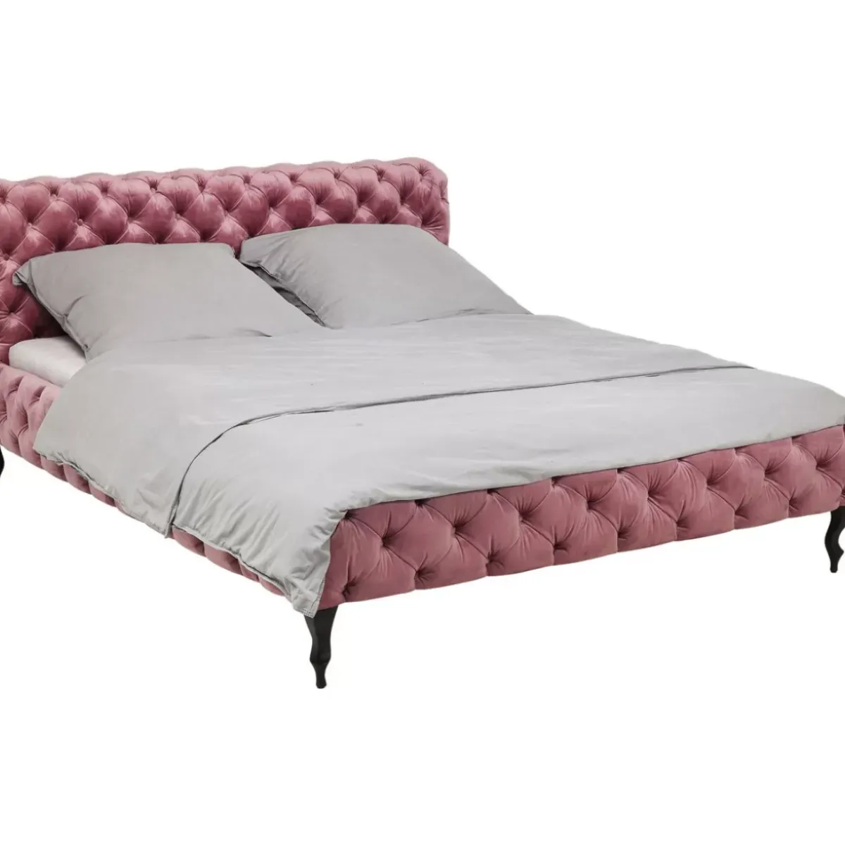 KARE Design Bett Desire Velvet Rose 180X200Cm- Betten