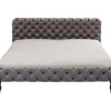 KARE Design Bett Desire Velvet Silbergrau 200X200Cm- Betten