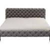 KARE Design Bett Desire Velvet Silbergrau 180X200 Cm- Betten